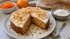 Saftige Rüeblitorte mit Mandeln & Orange – ohne Butter, gelingt immer