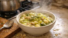 Minestra di verza: sämige Wirsingsuppe mit Bohnen und Kartoffeln – ganz unkompliziert