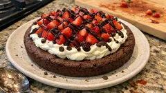 Crostata morbida mit Schokolade, Rahmcreme & Erdbeeren – einfach vorzubereiten