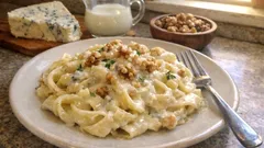 Cremige Pasta mit Gorgonzola und Baumnüssen – in 20 Minuten wie im Restaurant