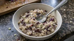 Cremiges Radicchio-Gorgonzola-Risotto mit Rotwein – so gelingt’s schön bissfest