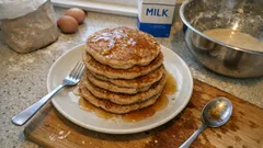 Vollkornpancakes, die richtig fluffig werden – dank Eischnee im Teig