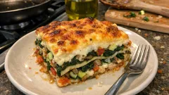 Gemüselasagne mit Béchamel – unkompliziert geschichtet und mit goldener Käsekruste