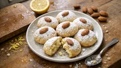 Mandel-Zitronen-Guetzli: weich, zitronig und in 20 Minuten zusammengerührt