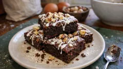 Saftige Haselnuss-Brownies ohne Butter und Milch – schnell gemacht und gut zum Mitnehmen