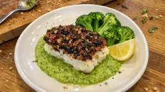 Baccalà in Crosta aus dem Ofen – saftiger Kabeljau mit Oliven-Kapern-Kruste