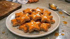 Mandel-Zimt-Sternli mit Orangenglasur – zart, duftend und gelingsicher