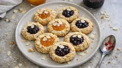 Butterfreie Mandelguetzli mit Konfitüre – weich, nussig und schnell gemacht