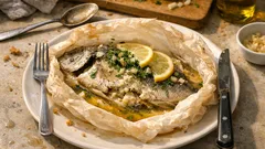 Dorade im Backpapier (Fisch im Päckli) – saftig aus dem Ofen mit Zitrone & Weisswein