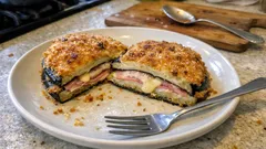 Auberginen-Cordon bleu aus dem Ofen – knusprig, saftig und ganz unkompliziert