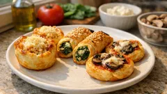 Blätterteig-Antipasti fürs Weihnachts-Apéro: 3 einfache Ofen-Häppchen, die immer gelingen